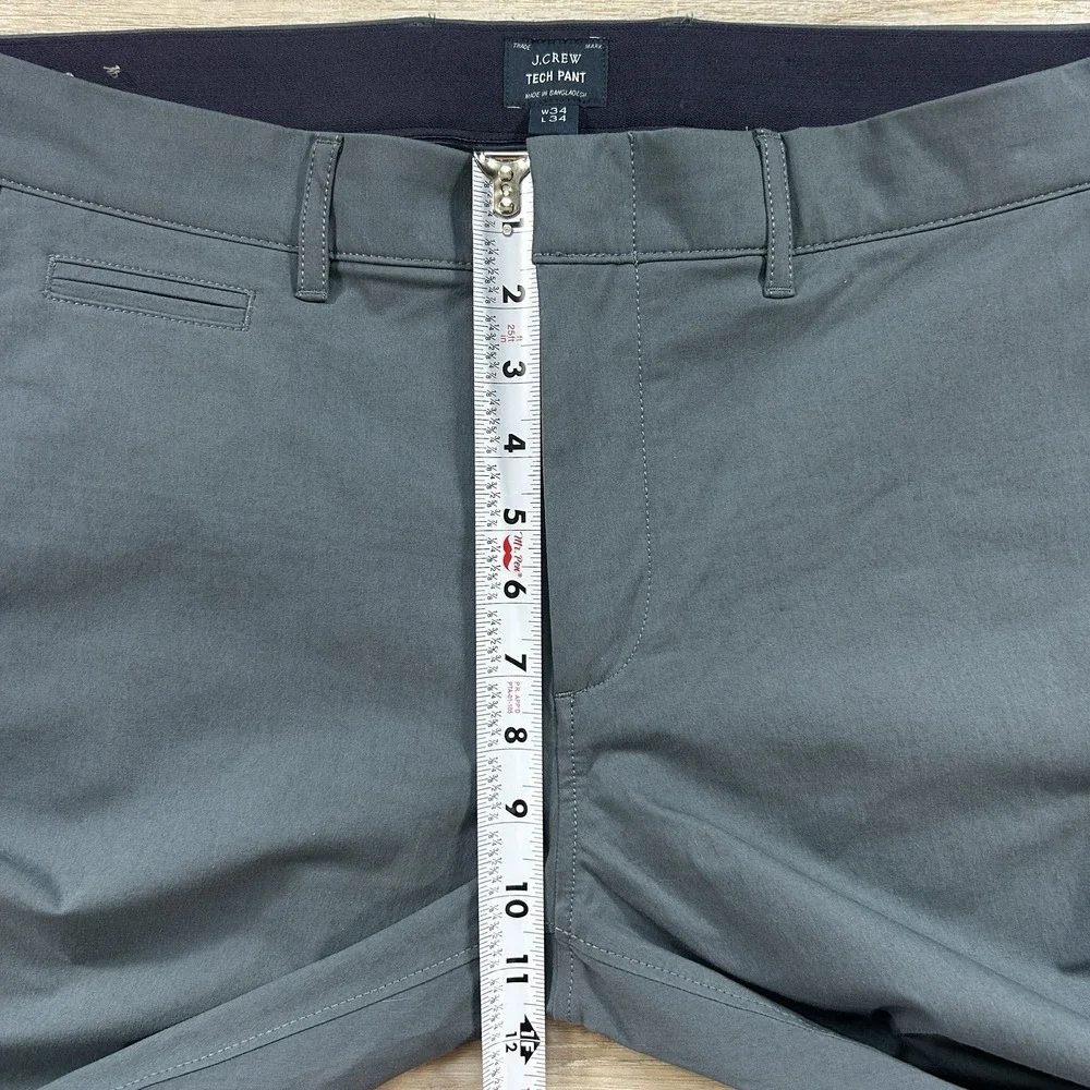 J.Crew Men's 34x34 (34x33.5) Blue 484 Slim-fit Tech Chino Pants